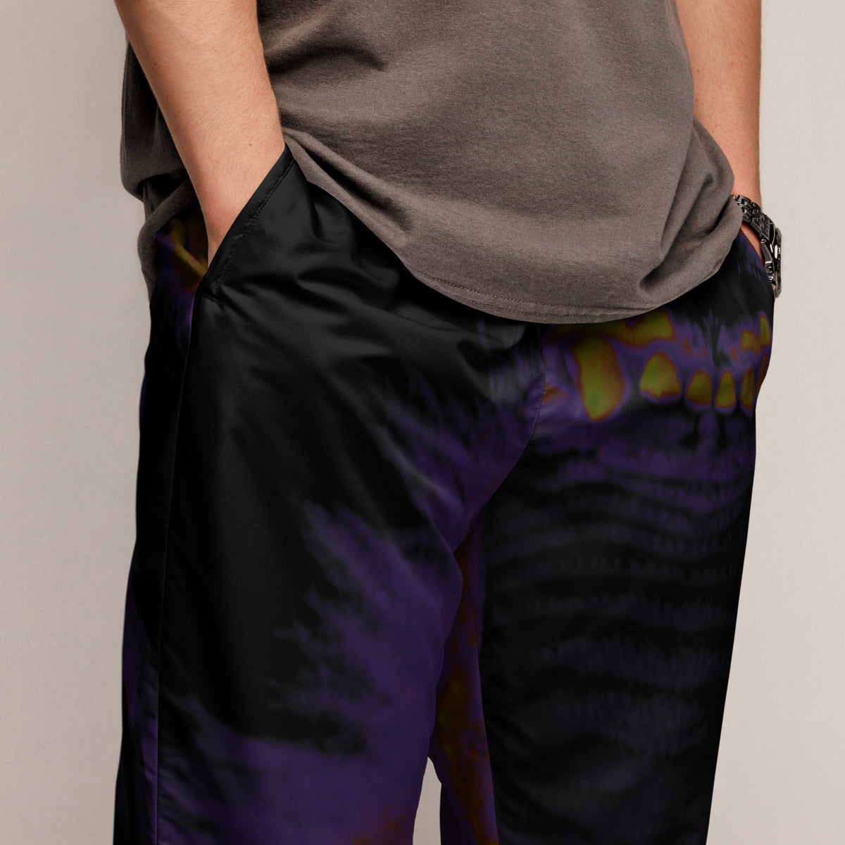 “FIRE” & CROWN™ logo print [unisex track pants]