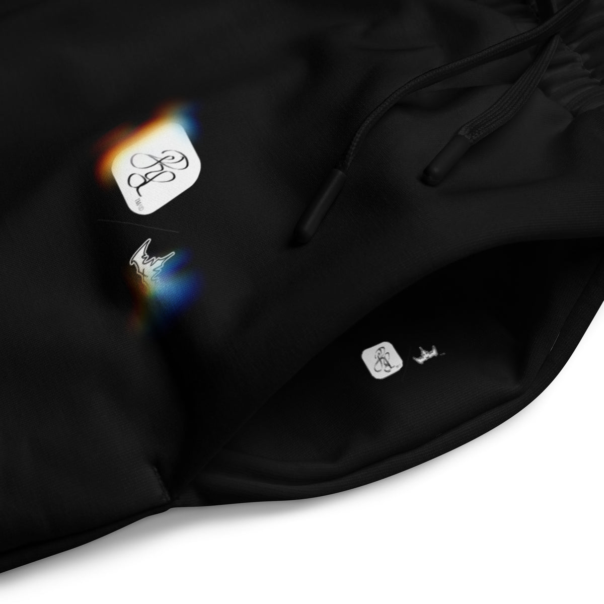 “FIRE” & CROWN™ bottom-edge logo & design print [unisex wide-leg joggers] — Photo 14